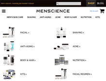 Tablet Screenshot of menscience.com